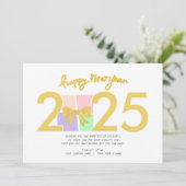 Eenvoudige elegante kerst Nieuwjaar Gift Box Bow Feestdagenkaart (Staand voorkant)