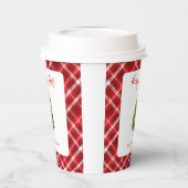 Eenvoudige elegante kerst pijnboom papieren bekers (Links)