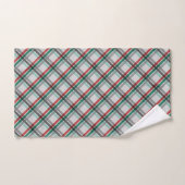 Eenvoudige Elegante Kerst Rood Groen Plaid Bad Handdoek (Handdoek)