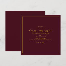 Eenvoudige elegante kerst | Roodplein-weddenschap Kaart