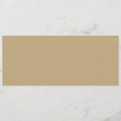 Eenvoudige Elegante Kerstbomen op Goud Menu (Achterkant)