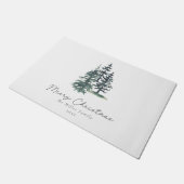 Eenvoudige Elegante Kerstboom | dennenboom Deurmat (Schuin)