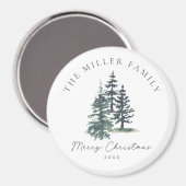 Eenvoudige Elegante Kerstboom | dennenboom Magneet (Voorkant / Achterkant)