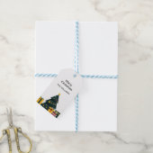 Eenvoudige Elegante Kerstboom Geschenkdoos Cadeaulabel (Met Touw)