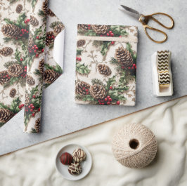 Eenvoudige elegante kerstcadeau wrap trendy cadeaupapier