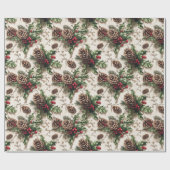 Eenvoudige elegante kerstcadeau wrap trendy cadeaupapier (Vlak)