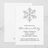 Eenvoudige & Elegante Kerstfeest Uitnodiging (Voorkant / Achterkant)