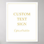 Eenvoudige elegante kerstkaarten en cadeaubonnen - poster (Voorkant)