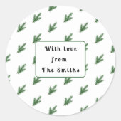 Eenvoudige elegante kerstvakantie sticker (Voorkant)