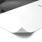 Eenvoudige Elegante Klassieke Foto Welkom Trouwen Poster (Hoek)