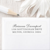 Eenvoudige elegante klassieke grijze tekst