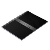 Eenvoudige Elegante Kleur Overgang Streep Bewerkba Notitieboek (Linkerzijde)