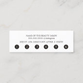 Eenvoudige Elegante Kleurrijke Witte Textuurpastel Klantenkaartje (Achterkant)