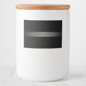 Eenvoudige Elegante Kleurverloopstreep Bewerkbaar Voedselcontainer Etiket (Voorkant)