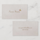 Eenvoudige Elegante kolibrie Natuur Visitekaartje (Voorkant / Achterkant)