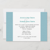 Eenvoudige, elegante koninklijk blauwe huwelijksre kaart (Voorkant)