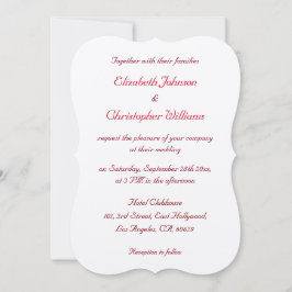 Eenvoudige Elegante Kraft Huwelijksuitnodiging op  Kaart