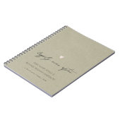 EENVOUDIGE ELEGANTE KRAFT TYPOGRAFIE DIE OOIT NA NOTITIEBOEK (Linkerzijde)