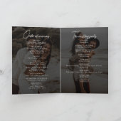 Eenvoudige elegante krans 4-foto tekst overlay bru programma (Binnen)