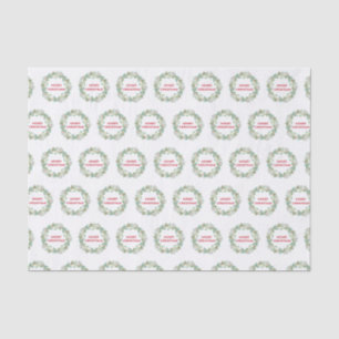 Eenvoudige Elegante krans Moderne Kerstmis Tissuepapier