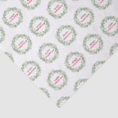 Eenvoudige Elegante krans Moderne Kerstmis Tissuepapier (Detail)