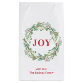 Eenvoudige Elegante krans Vreugde Moderne Kerstmis Klein Cadeauzakje (Achterkant)