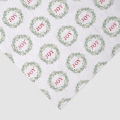 Eenvoudige Elegante krans Vreugde Moderne Kerstmis Tissuepapier (Detail)