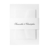 Eenvoudige Elegante Lacy Script Namen Bruiloft Uitnodigingen Wikkel (Voorkant Voorbeeld)