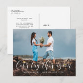 Eenvoudige elegante Laten we dit nog eens proberen Briefkaart (Voorkant / Achterkant)