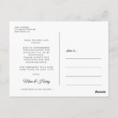 Eenvoudige elegante Laten we dit nog eens proberen Briefkaart (Achterkant)