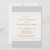 Eenvoudige elegante  lichte grijze professional kaart (Voorkant)