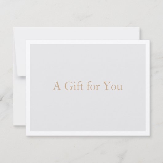 Eenvoudige elegante lichtgrijs (Voorkant)