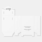 Eenvoudige & Elegante Liefde Bruiloft ScrIpt Geper Bedankdoosjes (Ongevouwen)