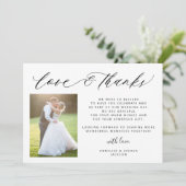 Eenvoudige elegante liefde en bedankt 2 foto's bru (Staand voorkant)