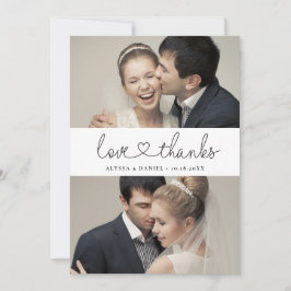 Eenvoudige Elegante Liefde en bedankt hart script 