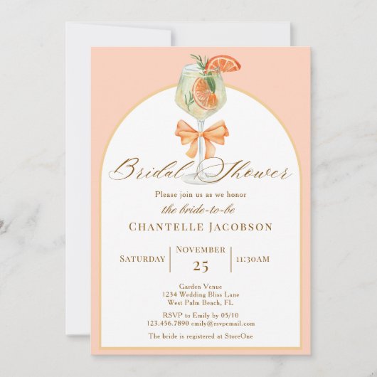 Eenvoudige elegante liefde op het eerste Spritz Vr Kaart (Voorkant)