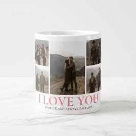 Eenvoudige Elegante Liefde Valentijnsdag paar 5 fo Grote Koffiekop