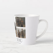 Eenvoudige Elegante Liefde Valentijnsdag paar 5 fo Latte Mok (Rechts)