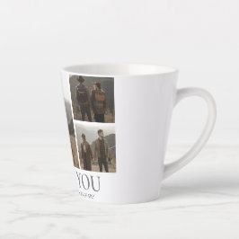 Eenvoudige Elegante Liefde Valentijnsdag paar 5 fo Latte Mok