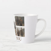 Eenvoudige Elegante Liefde Valentijnsdag paar 5 fo Latte Mok (Rechts)