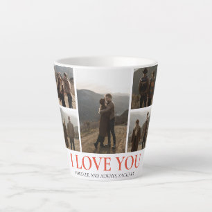 Eenvoudige Elegante Liefde Valentijnsdag paar 5 fo Latte Mok