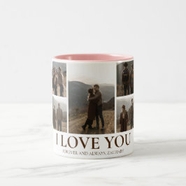 Eenvoudige Elegante Liefde Valentijnsdag paar 5 fo Tweekleurige Koffiemok