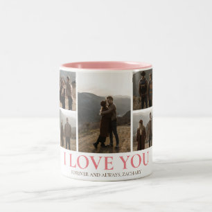 Eenvoudige Elegante Liefde Valentijnsdag paar 5 fo Tweekleurige Koffiemok