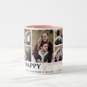 Eenvoudige Elegante Liefde Valentijnsdag paar 5 fo Tweekleurige Koffiemok
