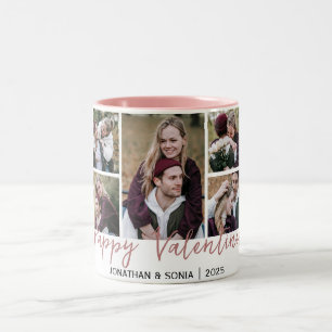 Eenvoudige Elegante Liefde Valentijnsdag paar 5 fo Tweekleurige Koffiemok