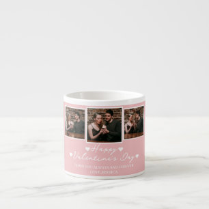 Eenvoudige Elegante Liefde Valentijnsdag Paar foto Espresso Kop