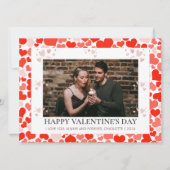 Eenvoudige Elegante Liefde Valentijnsdag paar foto Feestdagenkaart (Voorkant)