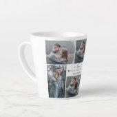 Eenvoudige Elegante Liefde Valentijnsdag paar foto Latte Mok (Linkerhoek)