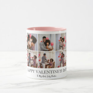 Eenvoudige Elegante Liefde Valentijnsdag Paar foto Mok