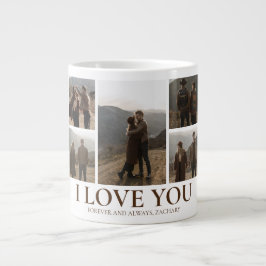 Eenvoudige Elegante Liefde valentijnsdag stel 5 fo Grote Koffiekop